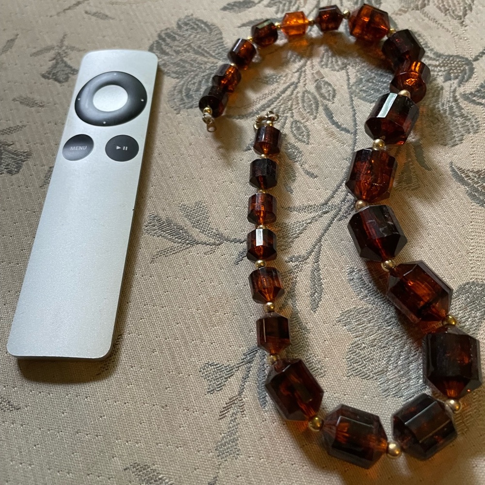 Amber coloured choker
